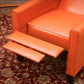 Recliner Push Back Chair for Elegant Home Decor Orange