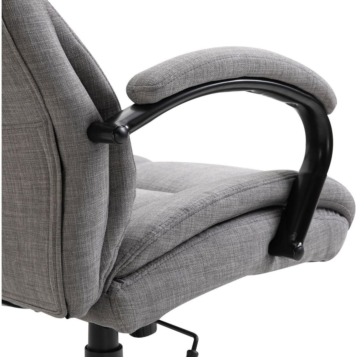 Vinsetto 500lbs Big and Tall Office Chair with Wide Seat, Ergonomic Executive Computer Chair with Adjustable Height, Swivel Wheels and Linen Finish, Light Grey