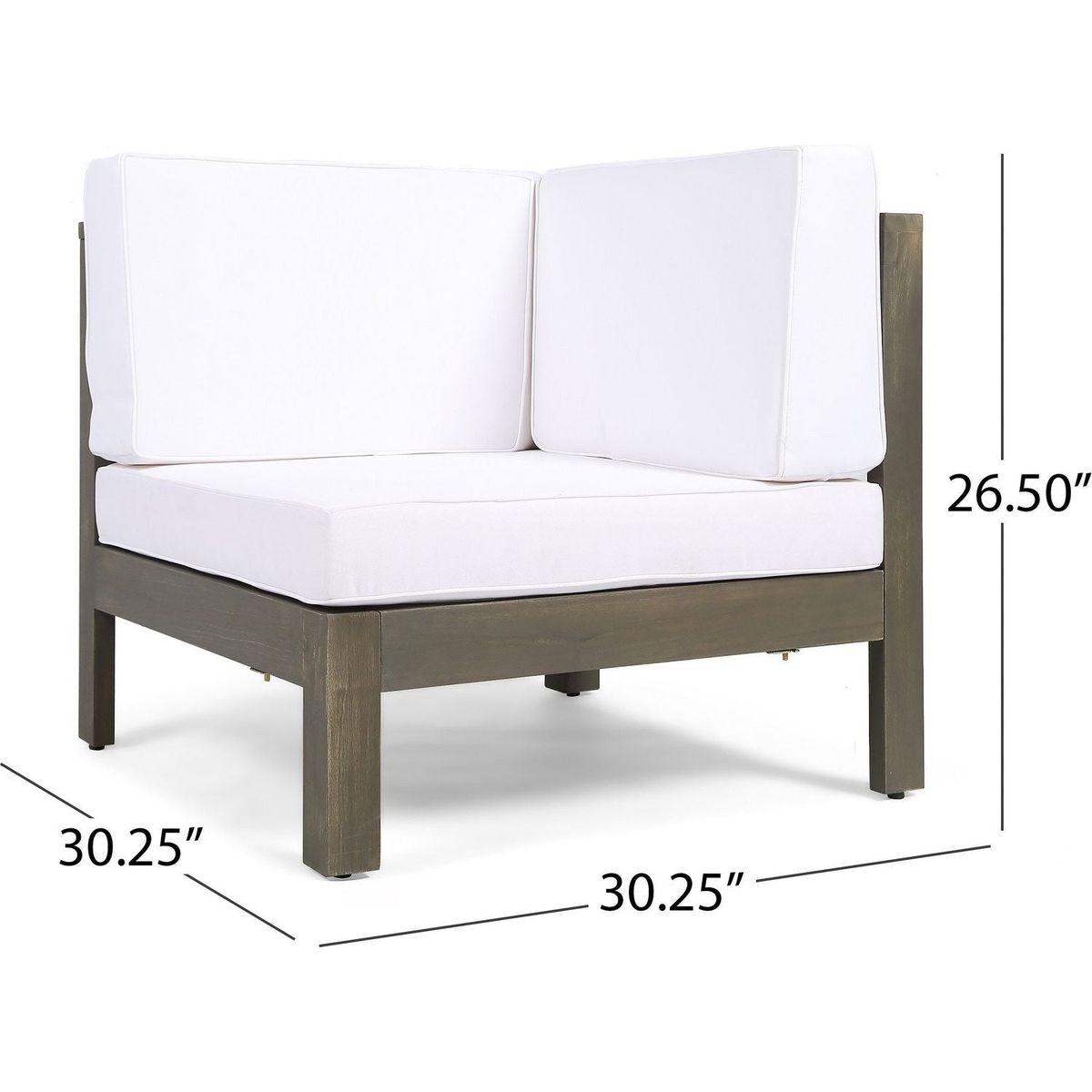 OANA CORNER CHAIR, WHITE
