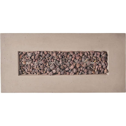 40" RECTANGULAR MGO FIRE PIT - 40 000 BTU