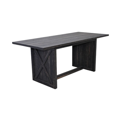 70.87' Farmhouse Large Dining Table for 6-8 People,  Rectangular Wood Dining Table, Rustic Kitchen Dinner Table with X Solid Legs for Dining Room & Living Room,  Gray