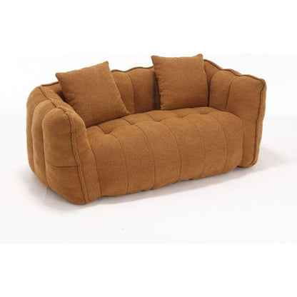 Soft beanbag chair with high resilience foam core for two people. The comfortable square recliner sofa is ideal for family members and friends engaged in games, reading, watching TV