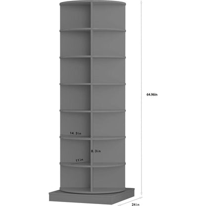 new 360 gray rotating shoe cabinet with 7 layers can accommodate up to 28 Paris shoes