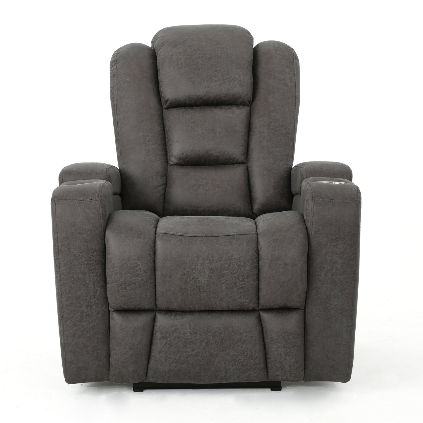 33" Wide Power Standard Recliner Chair with Arm Storage with USB