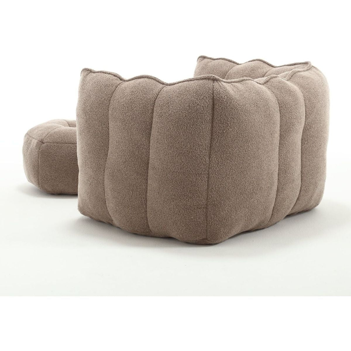 Soft Bean Bag Chair with High Resilient Foam(Chips)for living room and bedroom,Comfortable Square Lazy Sofa with Footstool, Cover for Adults to Gaming, Reading, and Watching TV - Streamdale Furniture