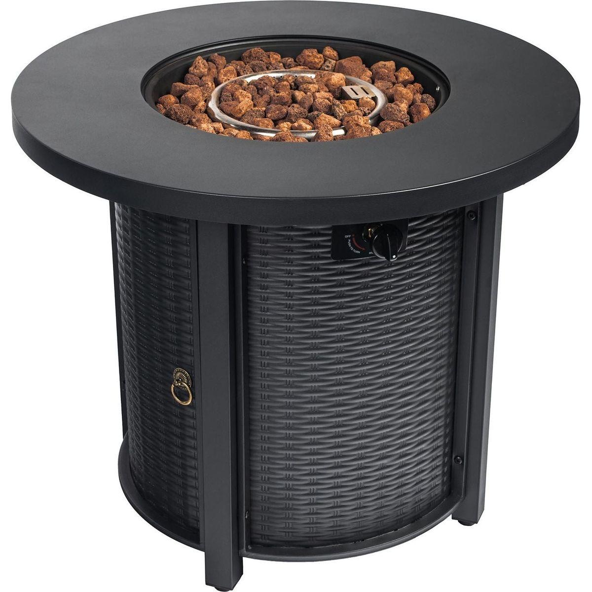30inch Propane Round Fire Table 40000BTU Propane Fire Pit Table