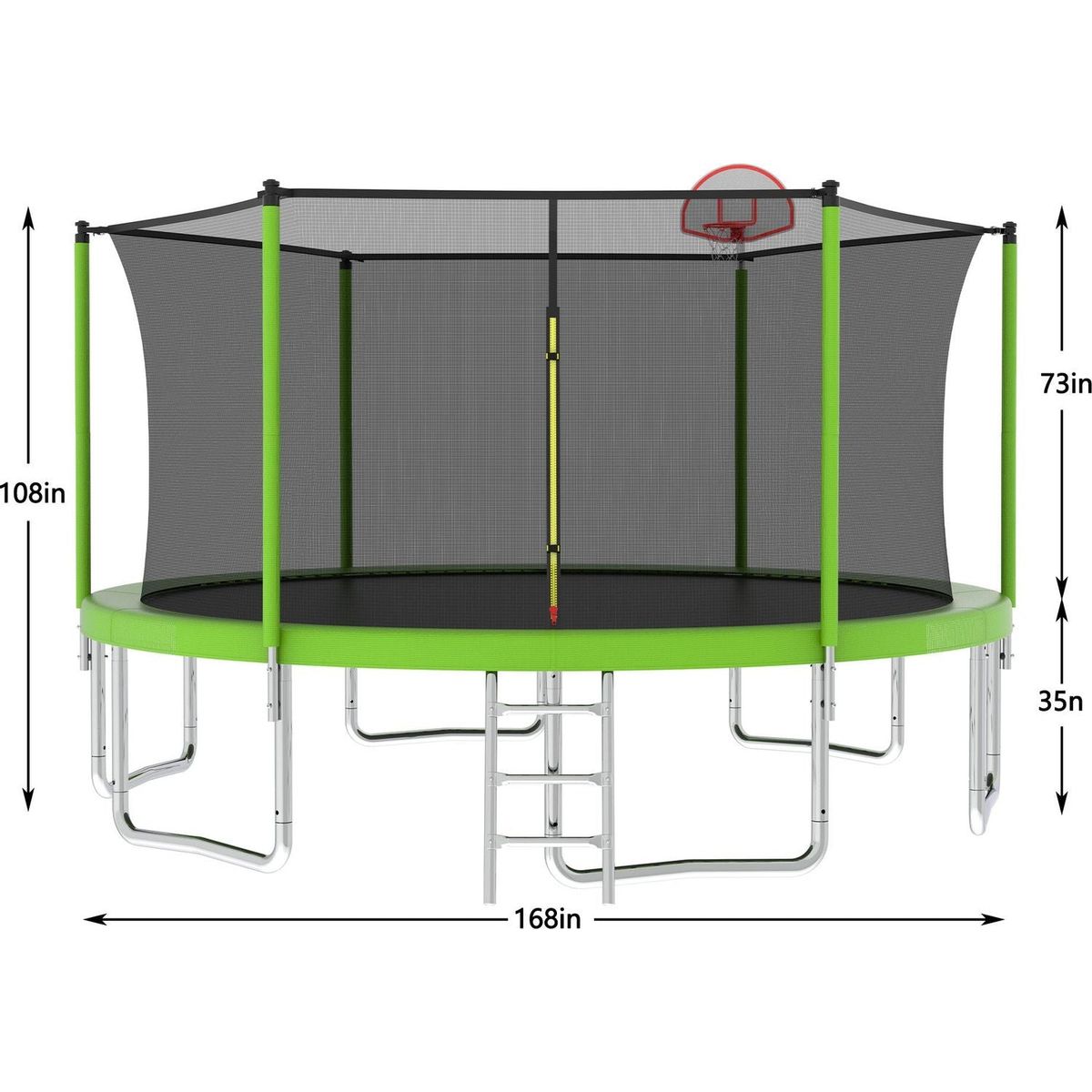 14FT for Kids Children with Safety Enclosure Net Outdoor Backyards Large Recreational Trampoline