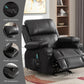 Vanbow.Recliner Chair Rocking Chairs for Adults Oversized with 2 Cup Holders, USB Charge Port Soft Features a Manual Massage and Heat.BLACK