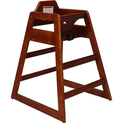 Wooden Double Solid Wood Feeding, Eat & Grow Portable High, Easy to Clean Baby Booster Chair in Walnut Finish