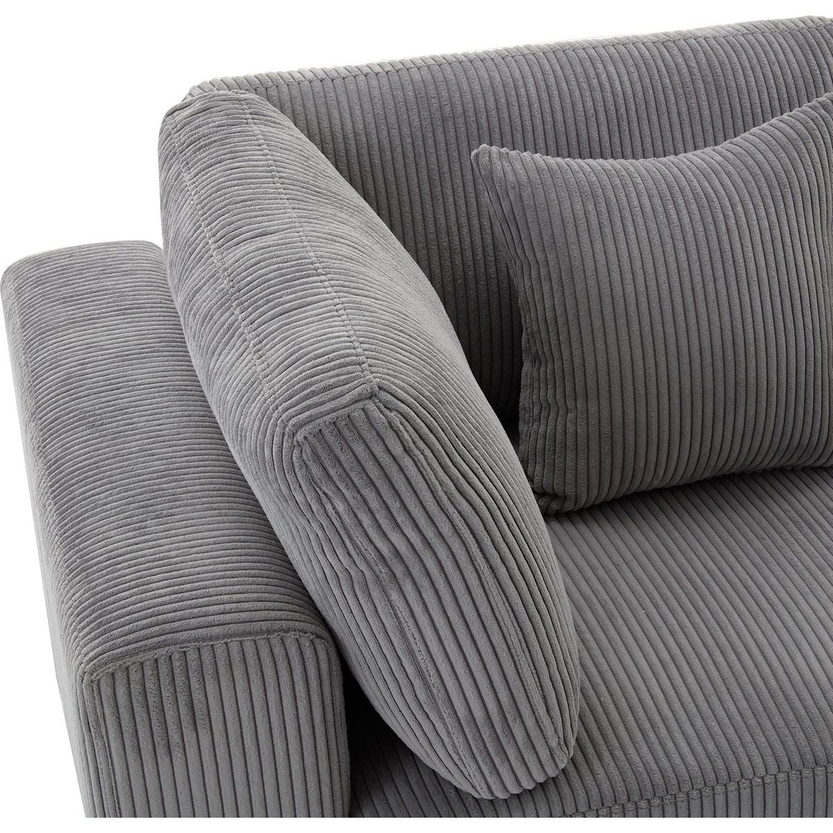 105" 3 Seater Sofa with Removable Back Cushions and 5 Pillows, for Living Room, Apartment, Spacious Space