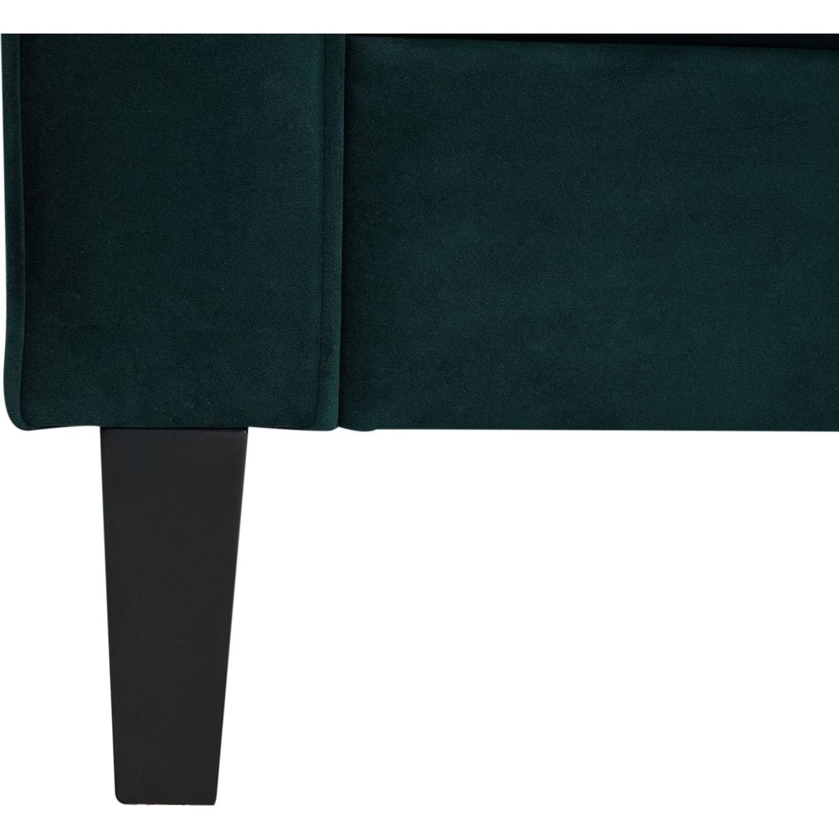 3-Seater Sofa, Upholstered Tufted Coach, Velvet Sofa, Green