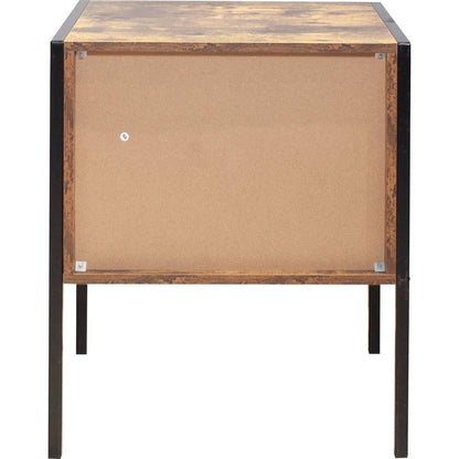 Set of 2 pcs nightstand,industrial style