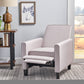 Recliner Push Back Chair for Elegant Home Decor Beige