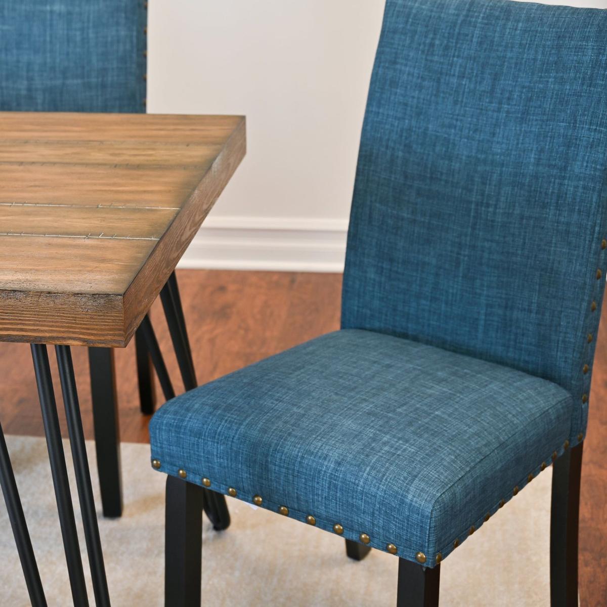 Amisos 5-Piece Dining Set, Hairpin Dining Table with 4 Chairs, 3 Color Options