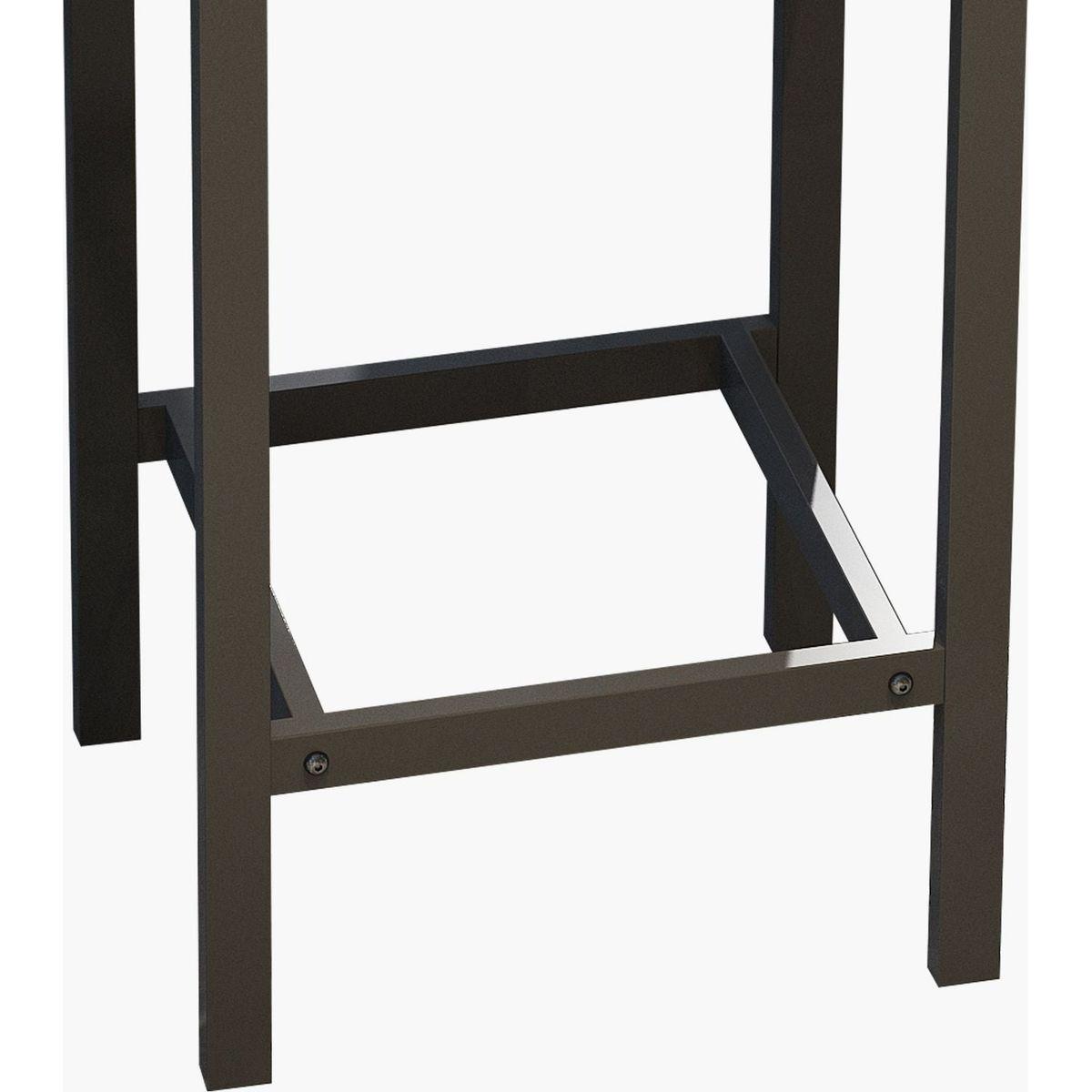 Modern Design Kitchen Dining Table, Pub Table, Long Dining Table Set with 3 Stools, Easy Assembly, Gray