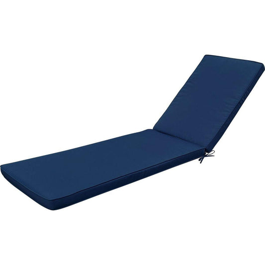Outdoor Lounge Chair Cushion Replacement Patio Funiture Seat Cushion Chaise Lounge Cushion-Navy Blue