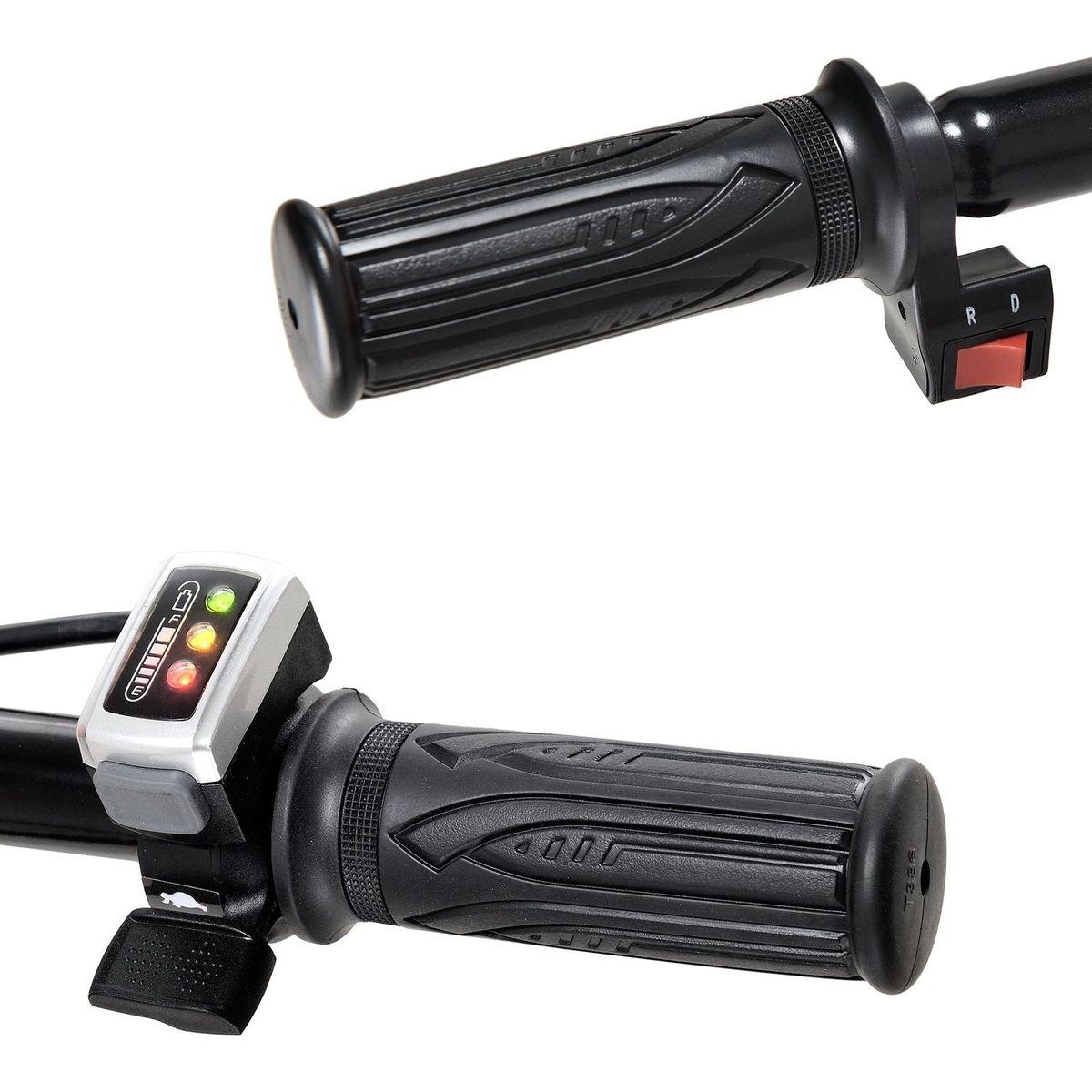 RedRock Wheelbarrow Utility Cart Electric Powered 24V DC 180W AGM Battery 330lbs (150kgs) Max Capacity Barrel Dump Material Debris Hauler