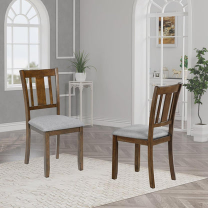 Dining Chairs set for 4,Kitchen Chair with Padded Seat, Side Chair for Dining Room, Walnut