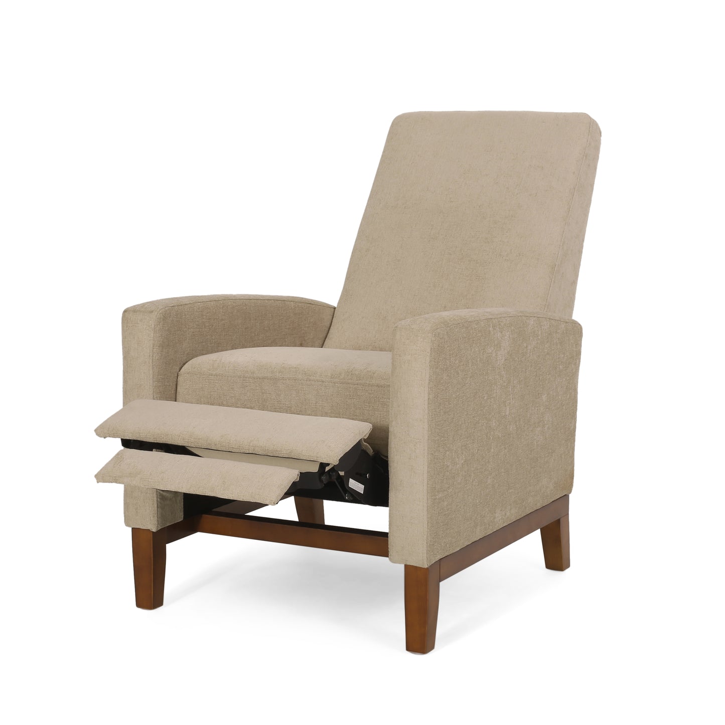 27" Wide Wood Hand Manual Club Recliner