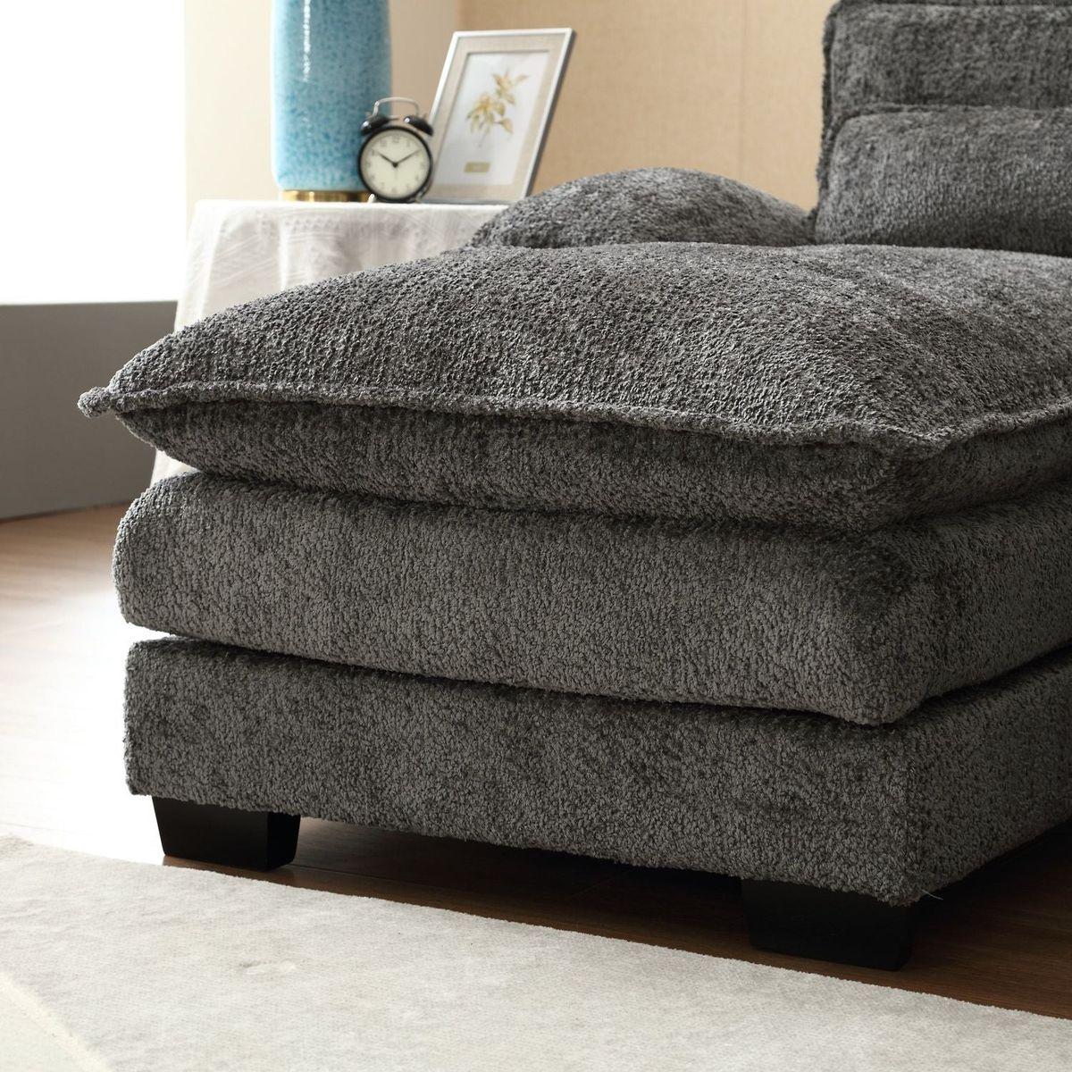 Modern Large chenille Fabric U-Shape Sectional Sofa