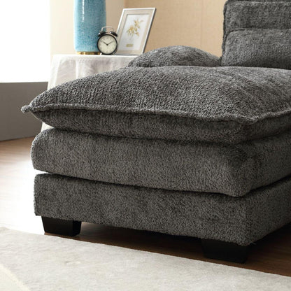 Modern Large chenille Fabric U-Shape Sectional Sofa