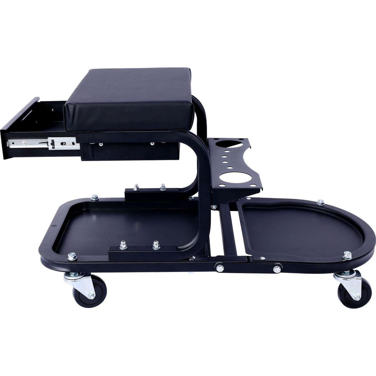 Ultimate Rolling Detailing & Utility Cart, (For Cars, Trucks, SUVs, RVs, Home, Garden, Garage & More) 15' 1/2" x 8' 3/4" x 18' 1/2" - Black
