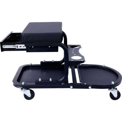 Ultimate Rolling Detailing & Utility Cart, (For Cars, Trucks, SUVs, RVs, Home, Garden, Garage & More) 15' 1/2" x 8' 3/4" x 18' 1/2" - Black