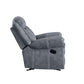 Zubaida Glider Recliner, 2-Tone Gray Velvet