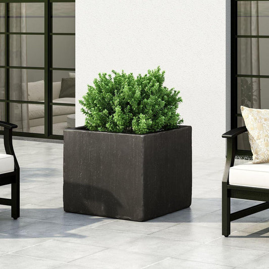 OUTDOOR LARGE SQUARE MGO PLANTER