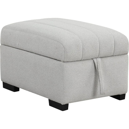 82.6" L-shaped Sectional Pull Out Sofa Bed Sleeper Sofa with Two USB Ports, Two Power Sockets and a Movable Storage Ottoman, Gray