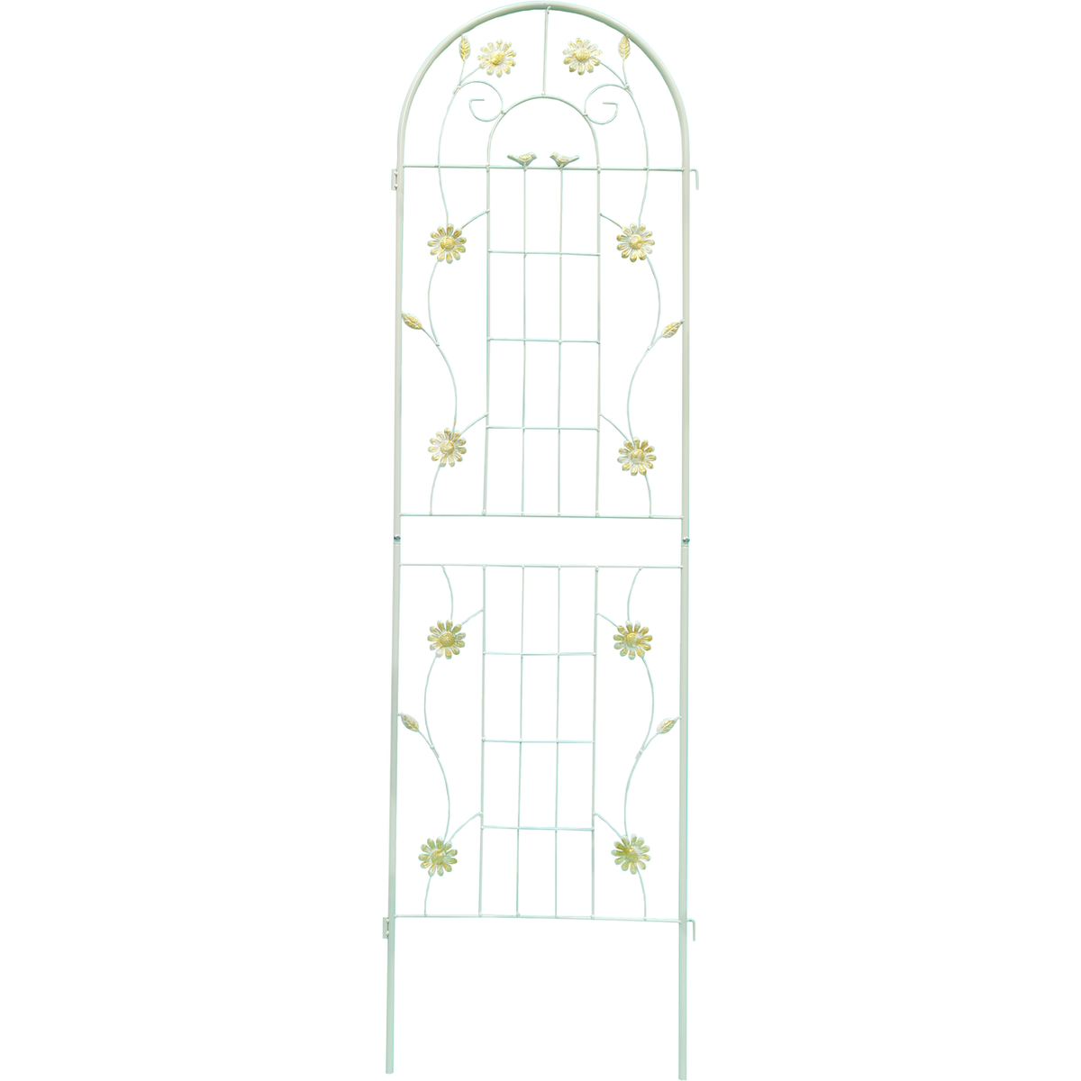 2 Pack Metal Garden Trellis 71" x 19.7" Rustproof Trellis for Climbing Plants Outdoor Flower Support White