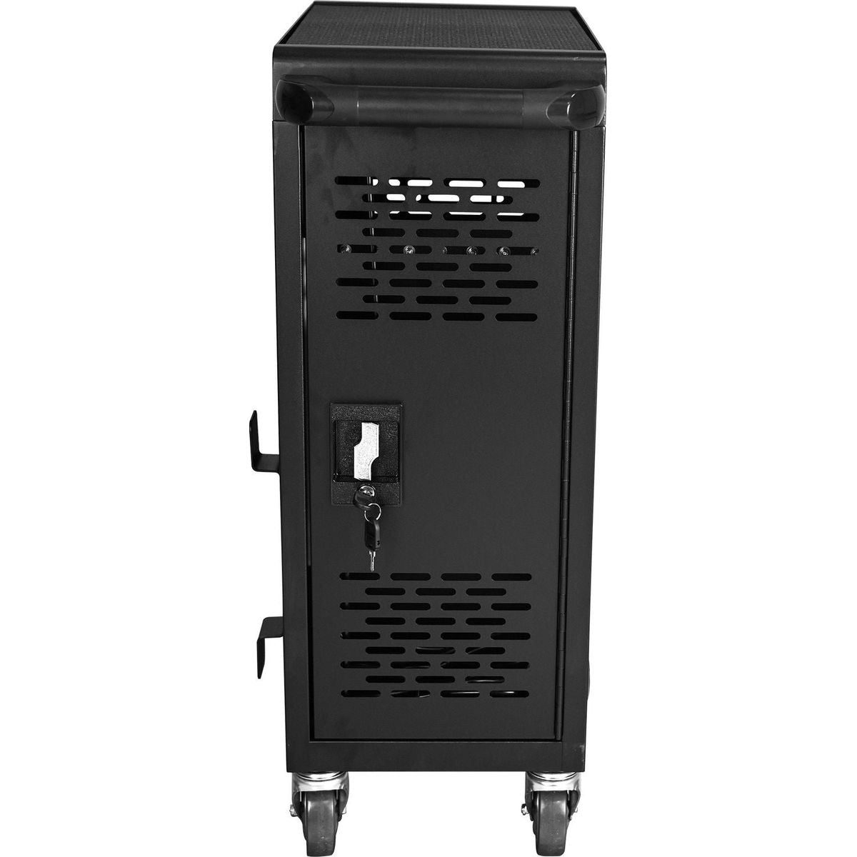 16-Compartment Removable Locking Charging Cabinet for Laptop, Chromebook-Black