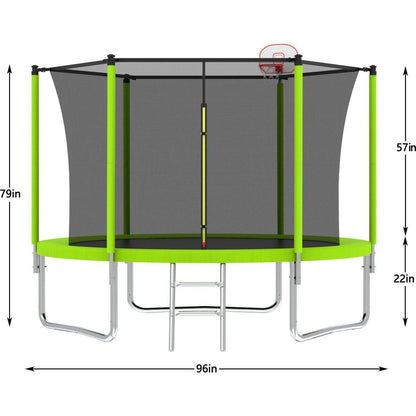 8FT TRAMPOLINE Green