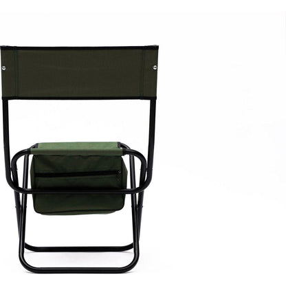 4-piece Folding Outdoor Chair with Storage Bag, Portable Chair for indoor, Outdoor Camping, Picnics and Fishing,Green