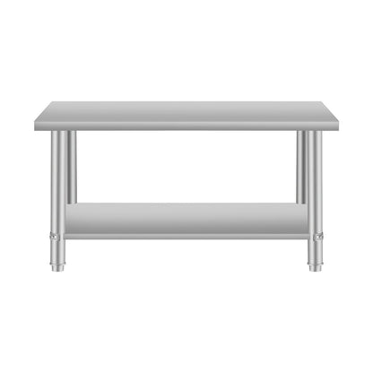 48''*24'' Commercial Work Table for Restaurant and Home Stainless Steel Kitchen Prep Table with Under Shelf