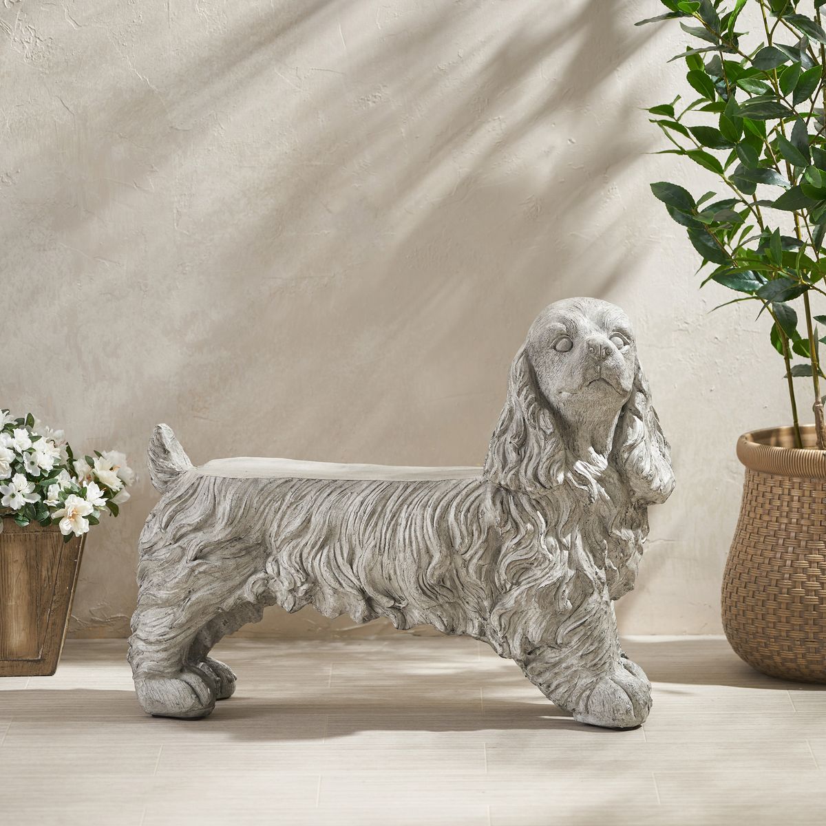 COCKER SPANIEL DOG STATUE