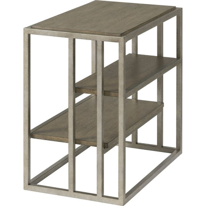 Padena 3-Piece Metal Frame Wood Living Room Coffee Table and 2 Chairside Tables Set