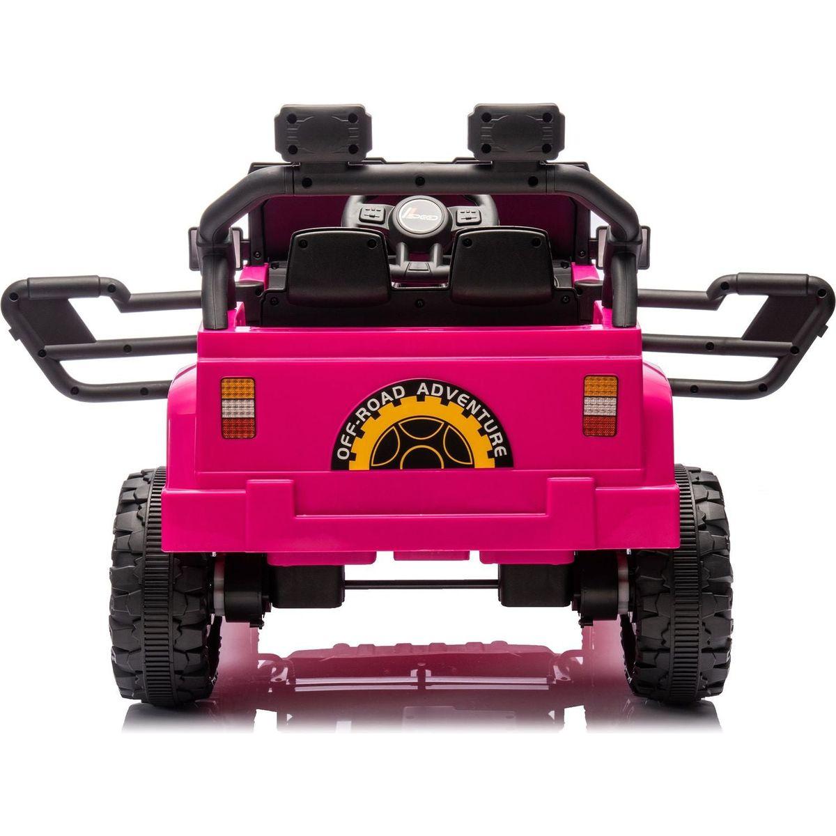 12V Kids Ride On Electric Car W/Parents Control,Dual drive, Four-wheel Suspension,With music,Bluetooth,MP3,USB,with headlights, steering wheel quick release,Slow start for Kids Aged 3-8.