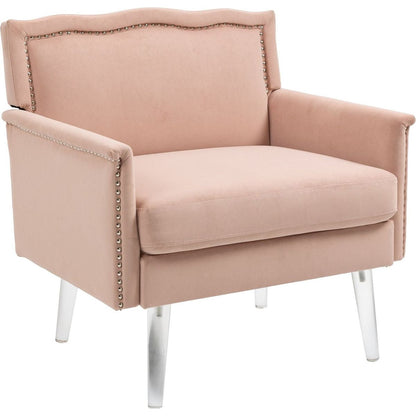 Accent Chair, Living Room Chair / leisure single sofa with acrylic feet