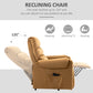 Power Lift Chair, Velvet Touch Upholstered Recliner Chair for Elderly with Vibration Massage, Remote Control, Side Pockets, Brown