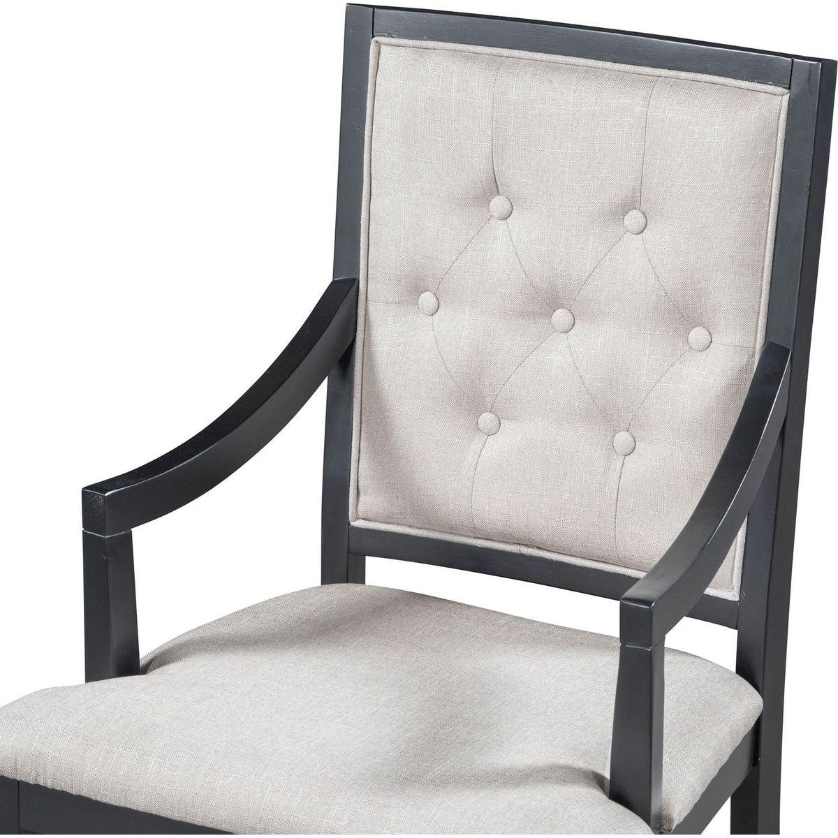 Retro 5-piece Dining Set Extendable Round Table and 4 Chairs for Kitchen Dining Room (BLACK OAK)