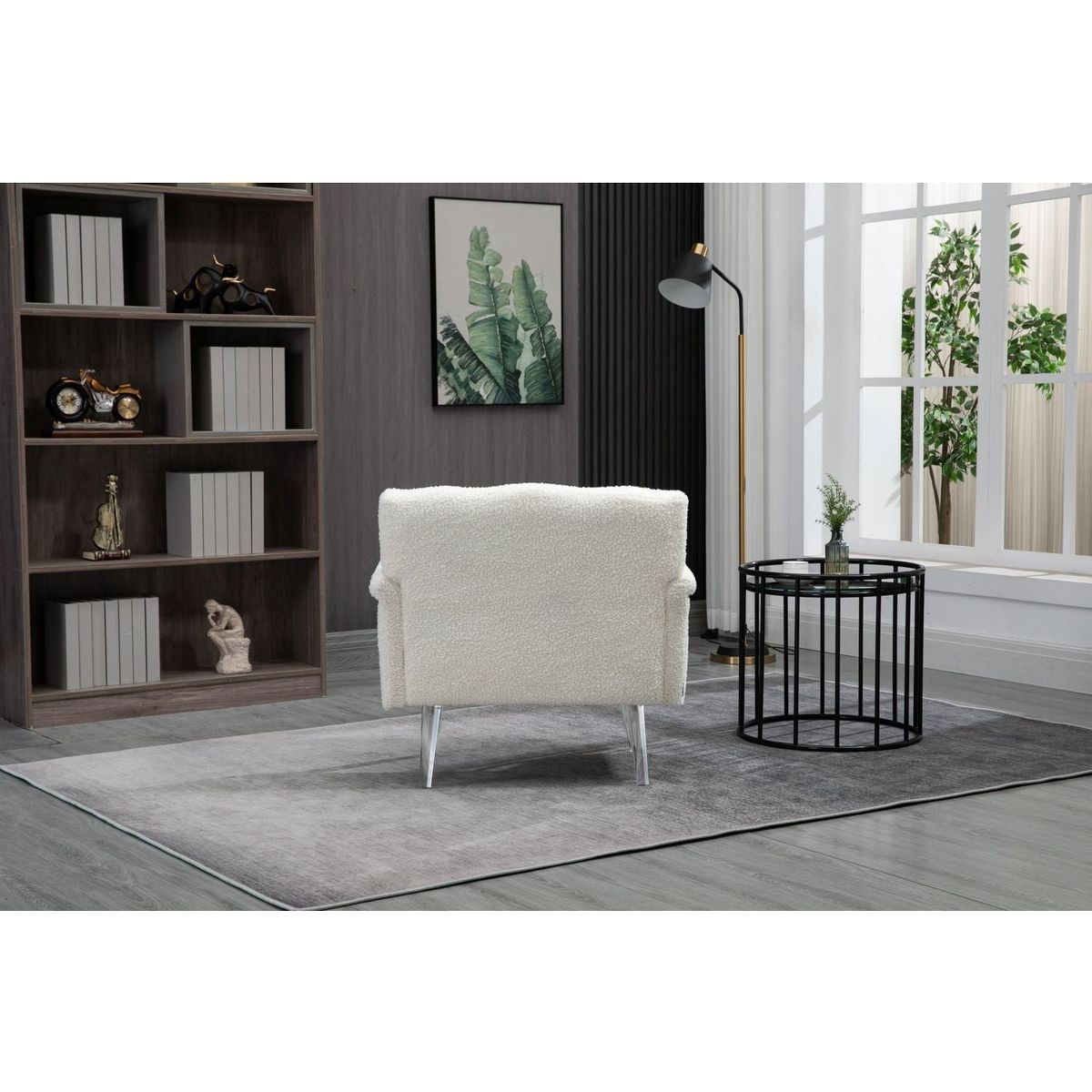 Accent Chair, Living Room Chair / leisure single sofa with acrylic feet