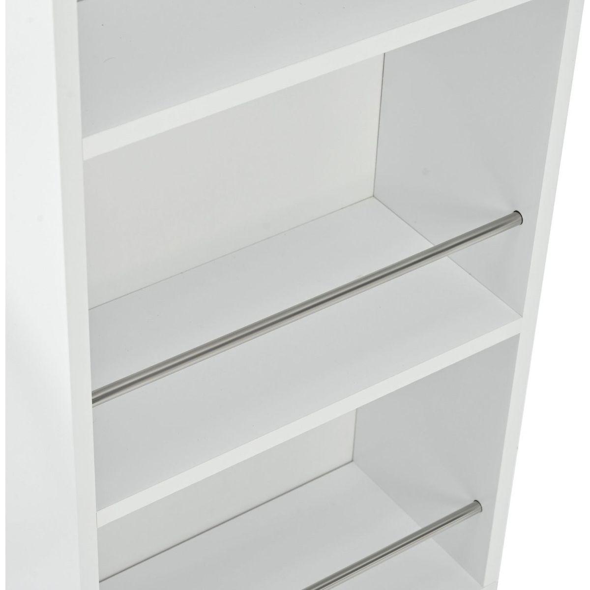 Rolling Kitchen Island With Movable Extended Table, Kitchen Cabinet on Wheels with Power Outlets and 2 Fluted Glass Doors, Kitchen Island with a Storage Compartment and Side 3 Open Shelves, White