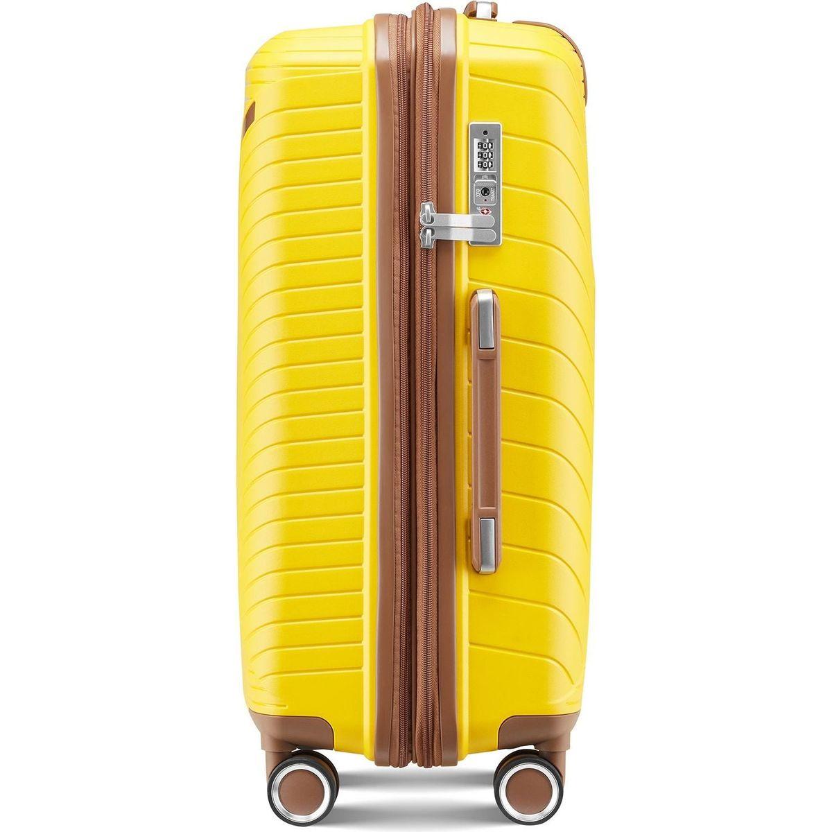 Luggage Sets 4 Piece(14/20/24/28), Expandable Lightweight Suitcase with 4 Double 360 Degrees Mute Spinner Wheels PP Materials Durable TSA Lock Travel Luggage