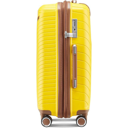 Luggage Sets 4 Piece(14/20/24/28), Expandable Lightweight Suitcase with 4 Double 360 Degrees Mute Spinner Wheels PP Materials Durable TSA Lock Travel Luggage