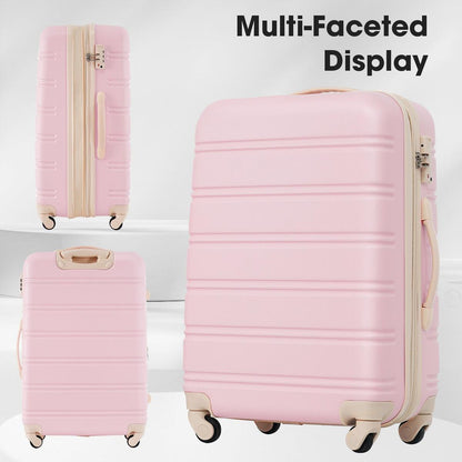 Hardshell Luggage Sets 2Pcs + Bag Spinner Suitcase with TSA Lock Lightweight 20" + 24"