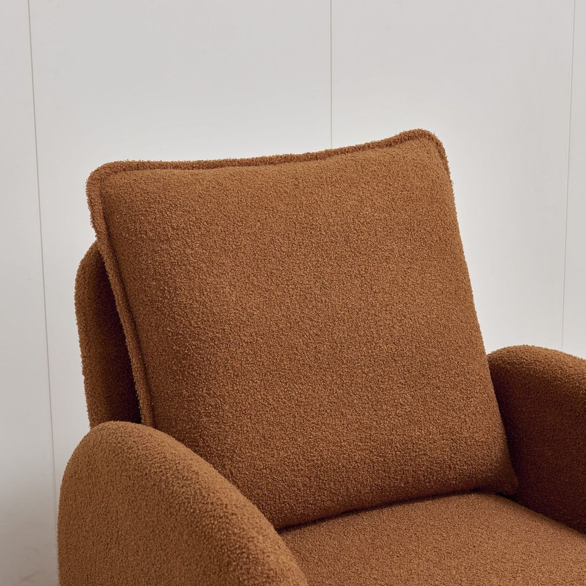 Modern Sherpa Upholstered Accent Chair, Comfortable Living Room Armchair, Lounge chair for Bedroom, and Office "Stylish and Ergonomic Design