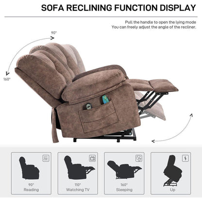 Power Lift Recliner Chair Sofa for Elderly with Massage