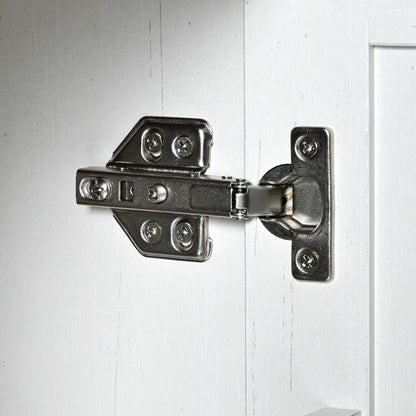 54.5" Farmhouse Kitchen Island with Power Outlet, Kitchen Storage Island with Internal Storage Rack, Drop Leaf, Spice Rack, Rolling Kitchen Cart on Wheels, for Home, Kitchen and Dining Room,White