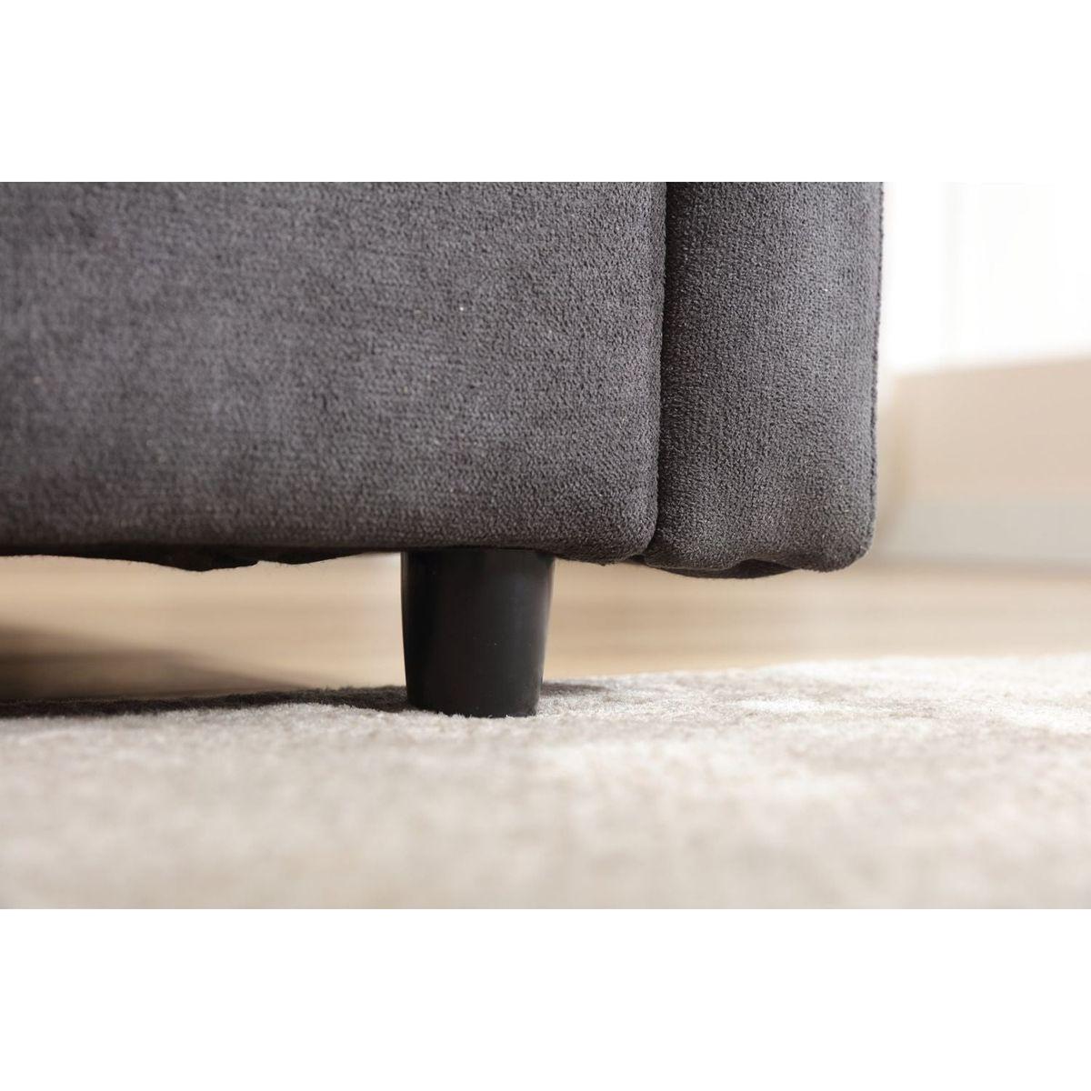 Modern U-shaped Sectional Sofa, 5-seat Upholstered Sofa Furniture,Sleeper Sofa Couch with Chaise Lounge for Living Room,Apartment,Dark Gray,Polyester